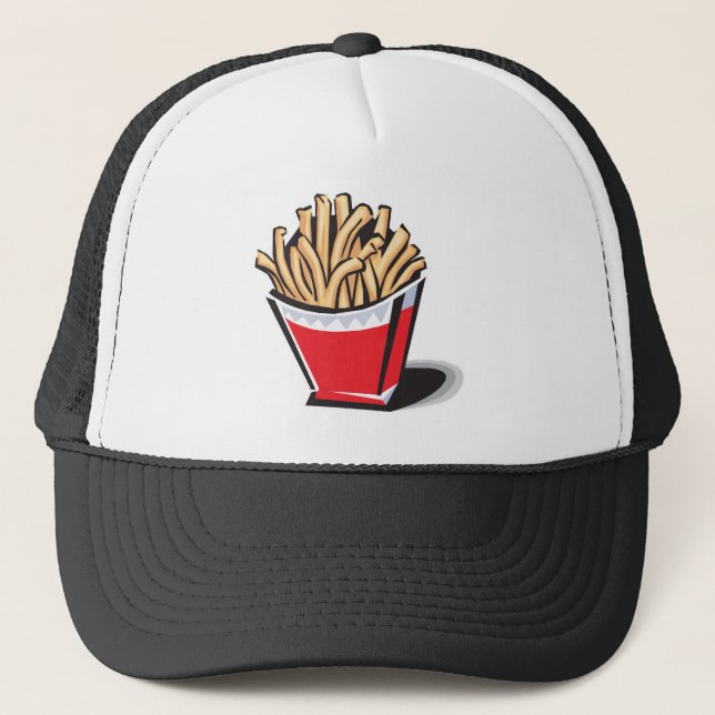 Casquette conception de frites rétro (Devant)