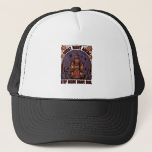 Casquette Conception de gravure vintage Halloween Maison han