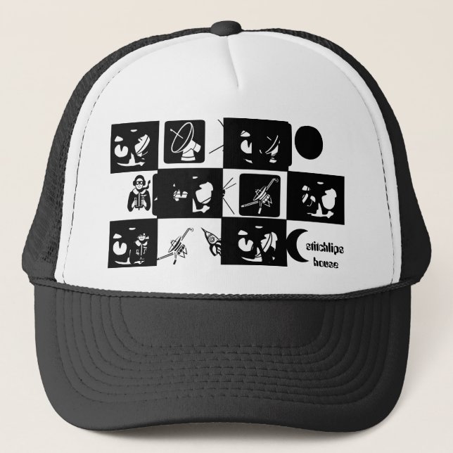 Casquette Conception de Jackolantern et d'aliens (Devant)