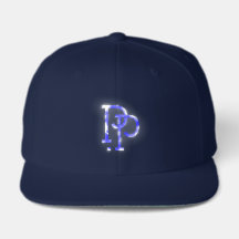 Conception de logo lettre P majuscule (bleu)