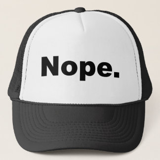 Casquette Conception de Nope dans le noir