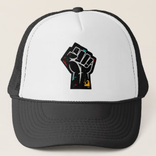 Casquette Conception de poing de rébellion du pouvoir noir p
