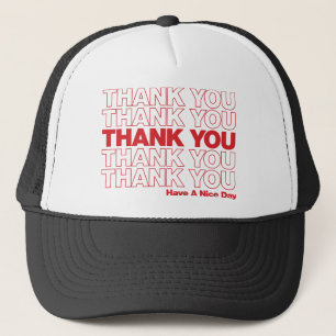 Casquette Conception de sac de Merci - rouge