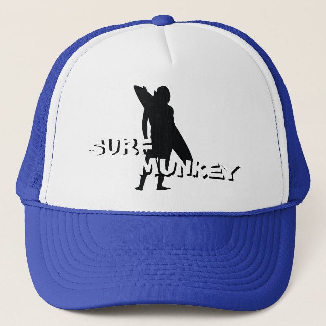 Casquette Conception de silhouette de surfer de Shortboard (Devant)
