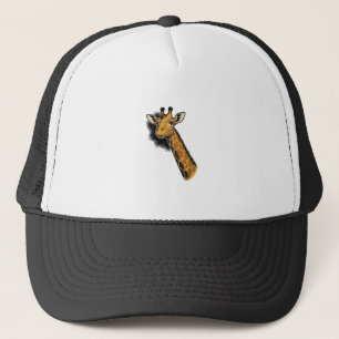 Casquette Conception de T-shirt de girafe mignon gravé vinta