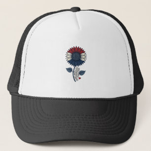 Casquette Conception de T-shirt patriotique Fleur de soleil