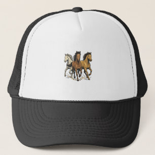 Casquette Conception de vecteur d'art de chevaux de course v