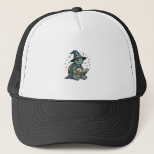 Casquette Conception de vecteur de magicien de tortue mignon