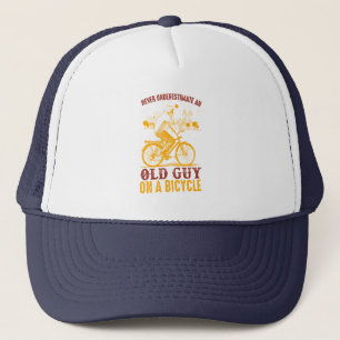 Casquette Conception de vieux vélos Vélo Ne jamais sous-