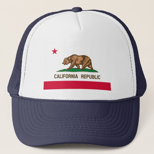 Casquette Conception du drapeau de l'État de Californie (Devant)