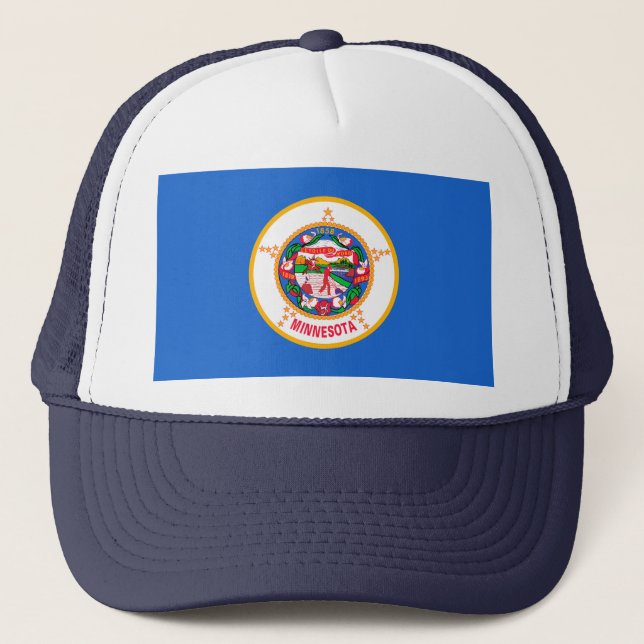 Casquette Conception du drapeau de l'État du Minnesota (Devant)