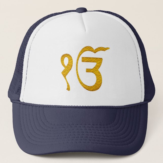 Casquette conception ek-onkar spirtual religieuse sikhe de (Devant)
