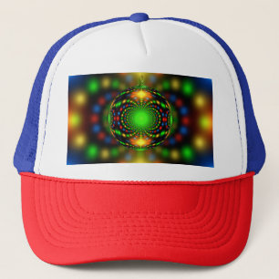 Casquette Conception fractale de l'ornement de Noël-29440