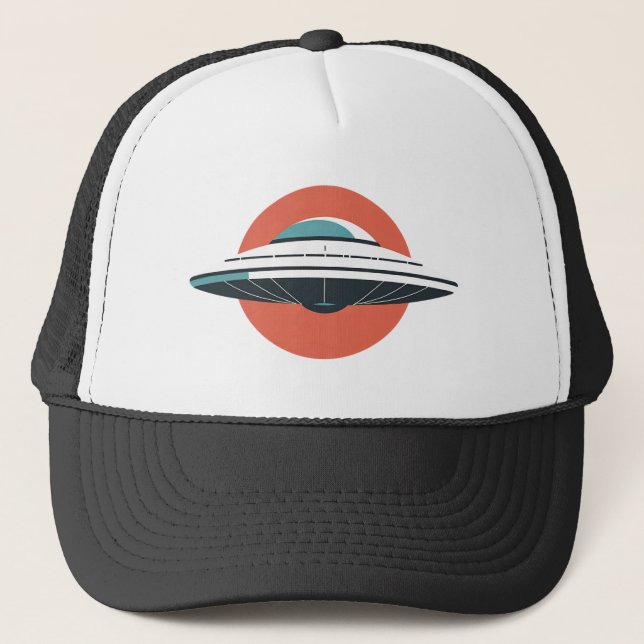 Casquette Conception minimaliste UFO moderne (Devant)