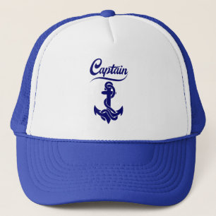 Casquette Conception nautique d'ancre de voilier capitaine