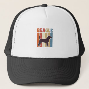 Casquette Conception vectorielle à rayures rétro de chien Be