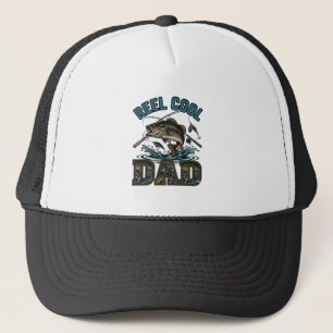 Casquette Conception vectorielle vintage de pêche à la basse