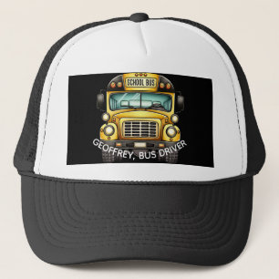 Casquette Conducteur de bus scolaire. Personnalisé