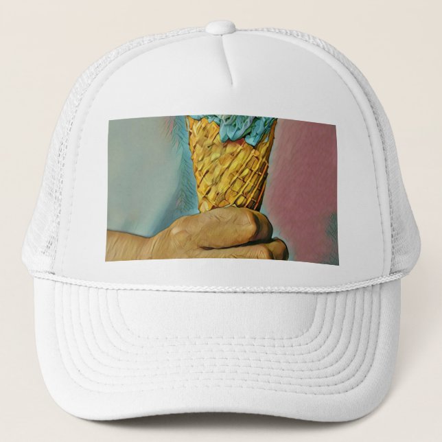 Casquette cône vintage de crème glacée (Devant)