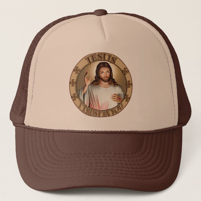 Casquette Confiance divine de Jésus I de pitié dans vous (Devant)