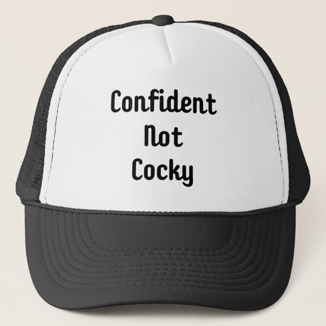 Casquette Confiant, Pas Confiant, Votre Assurance De Soi Dan (Devant)