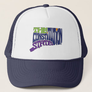 Casquette Connecticut surnom Word Art