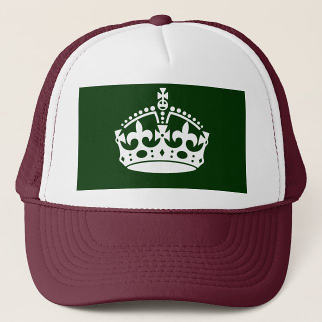 Casquette CONSERVEZ LE SYMBOLE DE LA COURONNE CALME sur la d (Devant)