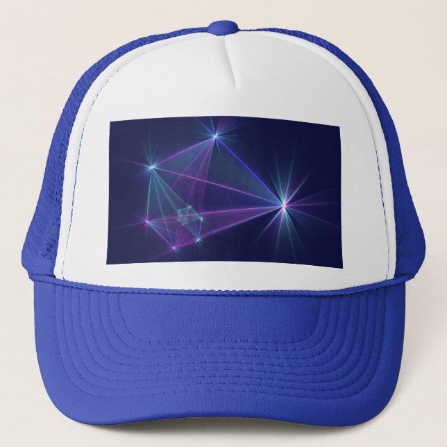 Casquette Constellation, Art Fractal Abstrait Imaginaire (Devant)