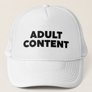Casquette Contenu adulte