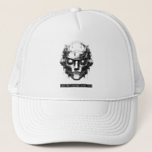 Casquette Contrôle de l'esprit Cyberpunk Robot Black Print
