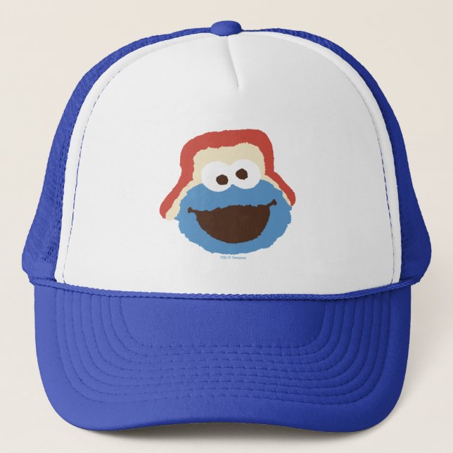 Casquette Cookie Monster Visage de la Forêt (Devant)
