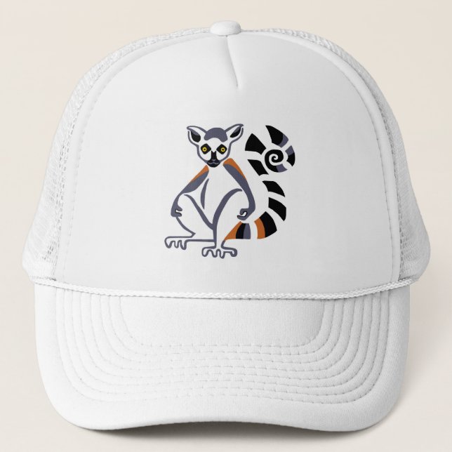 Casquette Cool à queue arc-en-ciel -LEMUR -Conservation - Pr (Devant)