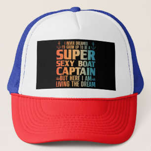 Casquette Cool Bateau Capitaine Pour Hommes Femmes Voilier P