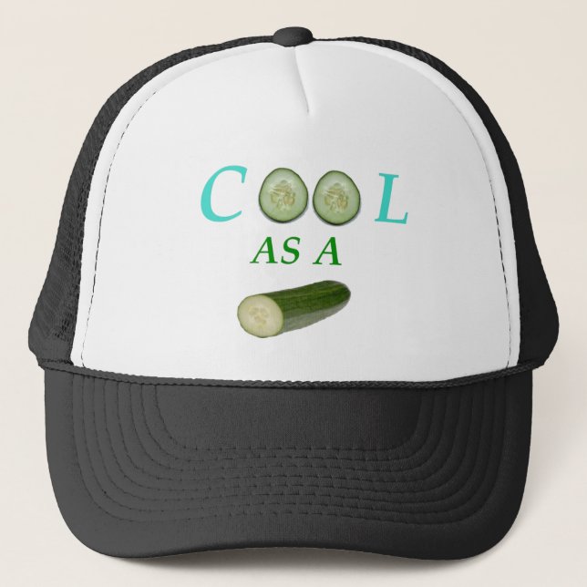 casquette "Cool comme un concombre" (Devant)
