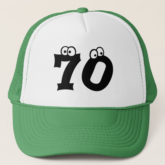 Casquette Cool de 70 d'anniversaire nombres d'âge (Devant)
