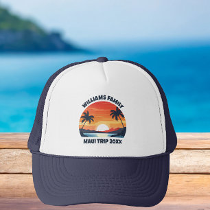 Casquette Cool de voyage sur mesure Sunrise Palm Trees