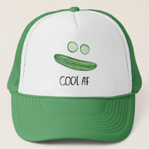 Casquette Cool en tant que Concombre "Cool AF" Drôle chapeau