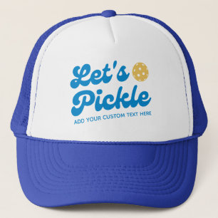 Casquette Cool Retro Pickle Personnalisé Pickleball