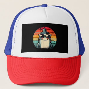 Casquette Cool Retro Shark dans les lunettes de soleil les a