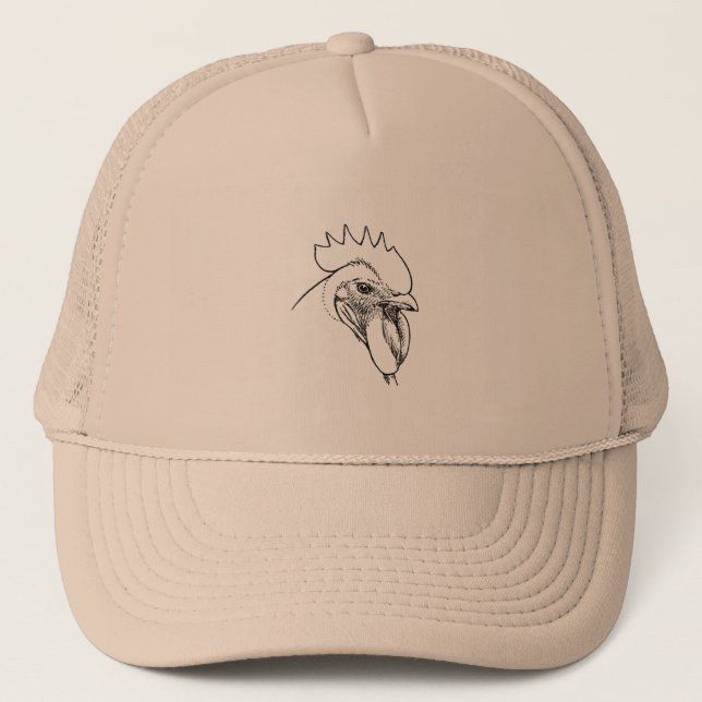 Casquette Coq vintage Illustraton (Devant)