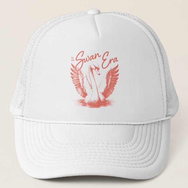 Casquette Corail de l'époque branchée du cygne (Devant)