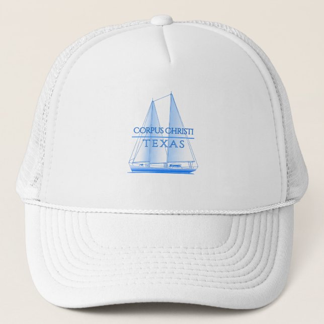 Casquette Corpus Christi Côtier Voilier Nautique (Devant)