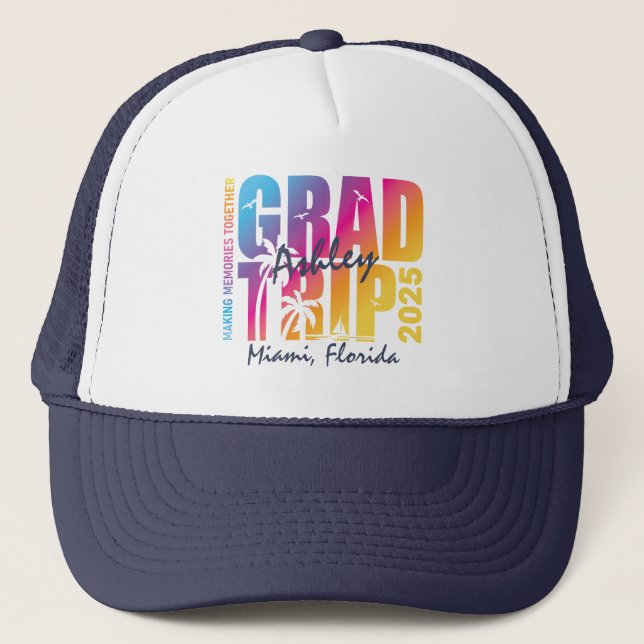 Casquette Correspondance de groupe de voyage d'études person (Devant)