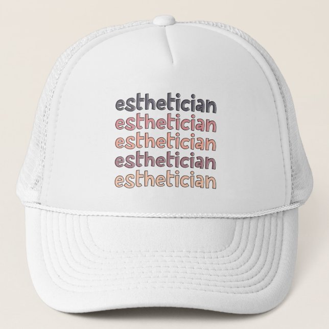 Casquette Cosmetologue Esthétique Beautician Cute (Devant)