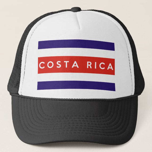 Casquette costa rica nom du texte du drapeau du pays (Devant)