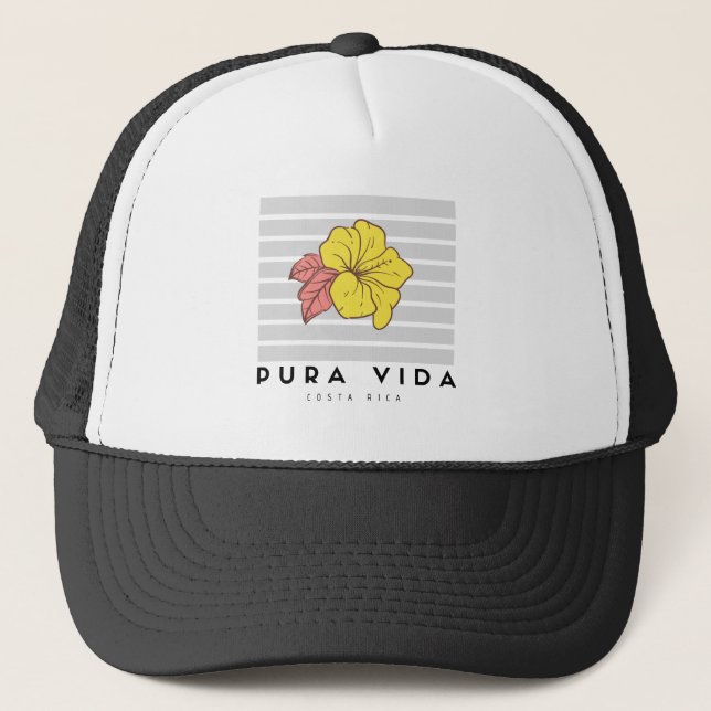 Casquette Costa Rica Pura Vida Hibiscus Femmes (Devant)