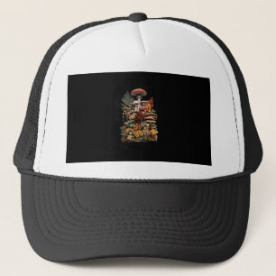 Casquette Cottagecore Goblincore Cueillette de champignons