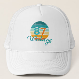 Casquette Coucher de soleil Rétro 87 Vintage en détresse