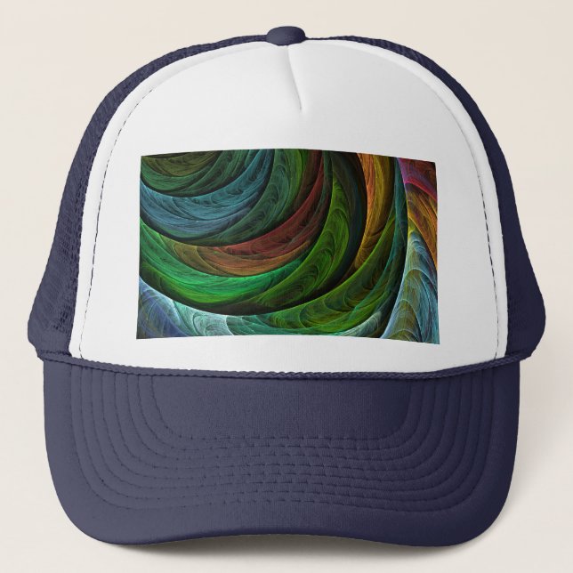 Casquette Couleur Gloire Moderne Art Abstrait Motif Élégant (Devant)