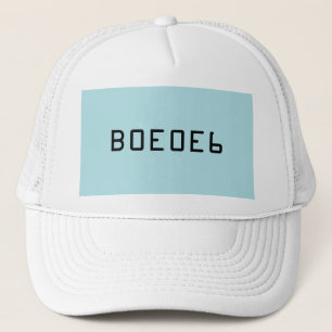 Casquette Couleur solide de bleu de poudre avec le nombre B0